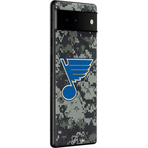 NHL St. Louis Blues Camo Google Pixel 6 Skin